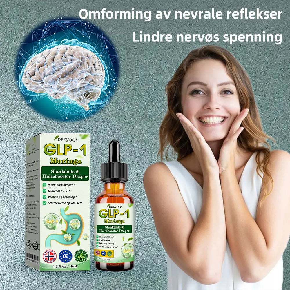 Deevoo®🔬 𝐆𝐋𝐏-𝟏 Moringa Slankende & Helseforsterkende Dråper( Matgodkjent fettforbrenner)🌿💪