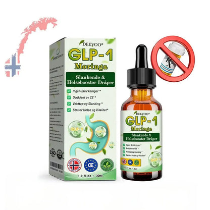 Deevoo®🔬 𝐆𝐋𝐏-𝟏 Moringa Slankende & Helseforsterkende Dråper( Matgodkjent fettforbrenner)🌿💪