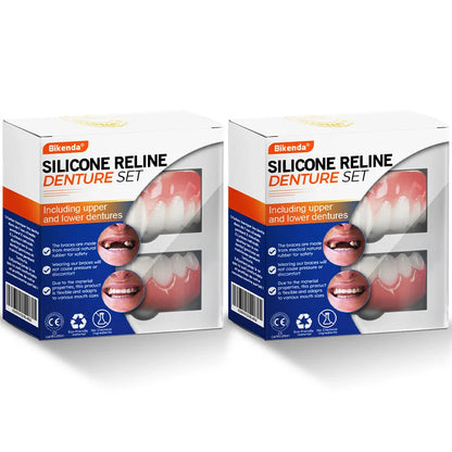 Siste 30 minutter: 75 % rabatt 🎉 - 𝐁𝐢𝐤𝐞𝐧𝐝𝐚® Silikon-Tannprotese-Reline-Sett🦷