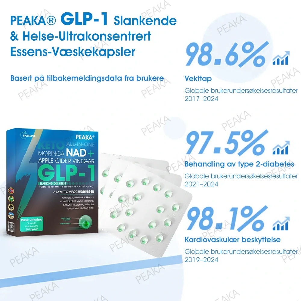 Offisielt autorisert butikk -𝘗𝘌𝘈𝘒𝘈® 𝘎𝘓𝘗-1 𝘚𝘭𝘢𝘯𝘬𝘦𝘯𝘥𝘦 & 𝘏𝘦𝘭𝘴𝘦 𝘜𝘭𝘵𝘳𝘢 𝘒𝘰𝘯𝘴𝘦𝘯𝘵𝘳𝘦𝘳𝘵 𝘌𝘴𝘴𝘦𝘯𝘴𝘷æ𝘴𝘬𝘦𝘱𝘦𝘳𝘭𝘦𝘳 – 𝘕𝘈𝘋+ 𝘔𝘰𝘳𝘪𝘯𝘨𝘢 & 𝘌𝘱𝘭𝘦𝘤𝘪𝘥𝘦𝘳𝘦𝘥𝘥𝘪𝘬 & 𝘒𝘦𝘵𝘰 𝘉𝘏𝘉 (✅ rask, langvarig effekt, adresserer diabetes, fedme og hjerte- og karsykdommer) ⚡